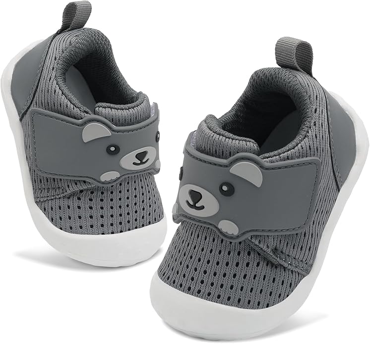 FEETCITY Baby Walking Shoes Wide Baby Shoes Boys Girls Infant Sneakers Crib by FEETCITY