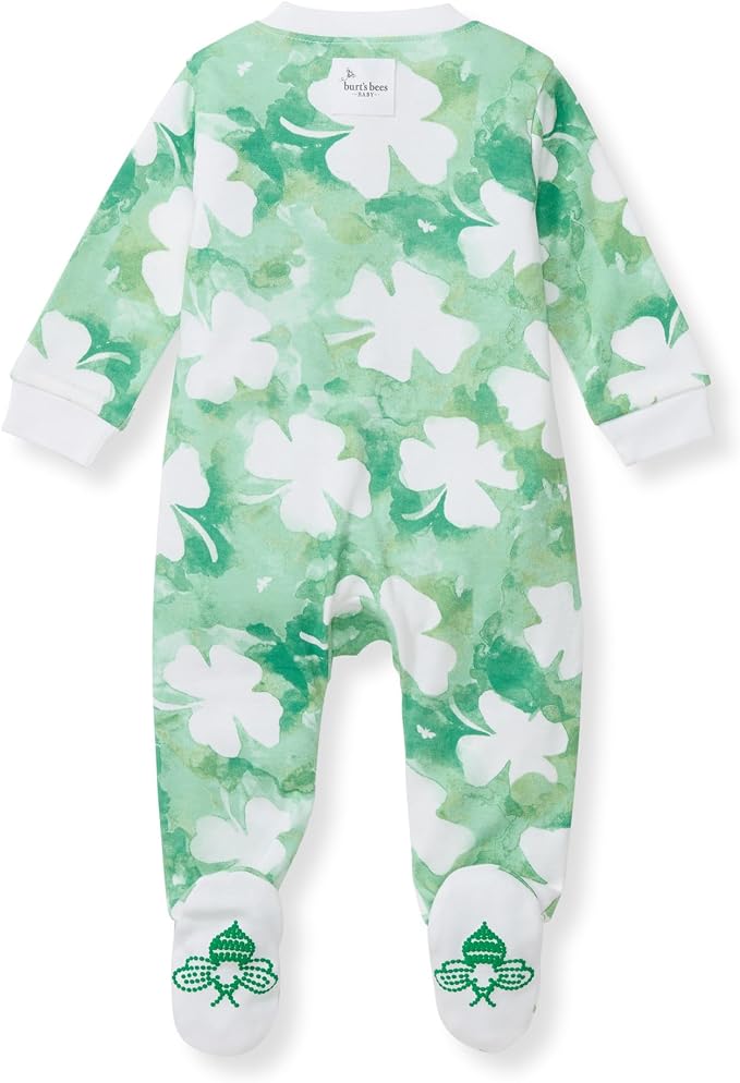 Burt’s Bees Baby Boys' One-Piece Sleep and Play 100% Organic Cotton PJs - Image 2