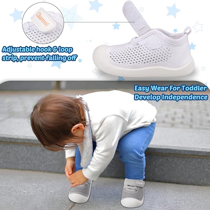 Baby Walking Shoes Toddler Girl Boy Soft Sole Breathable Cotton Canvas Shoes - Image 2
