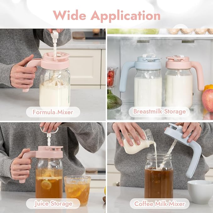 Papablic 32oz Wide Mouth Mason Jar Pour Spout Lid - Image 7