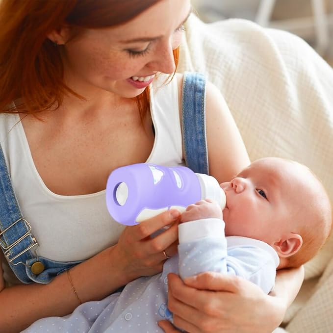 BUSOHA 4 Pack Silicone Sleeves for Avent Baby Bottles - Image 4