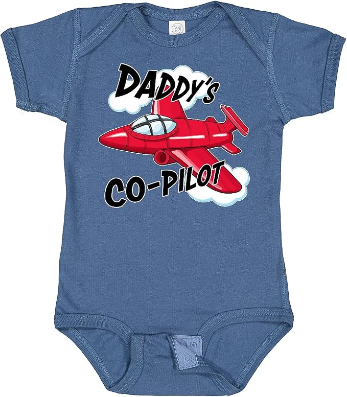 inktastic Daddys Co-Pilot for Fathers Day Baby Bodysuit by Inktastic