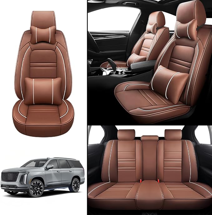 Car Seat Covers for Cadillac Escalade 2000-2025 | 5-Seats Seat Covers, - Image 2