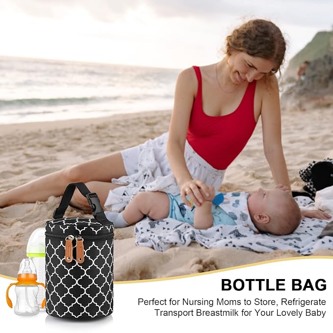 Accmor Breastmilk Cooler Bag, Insulated Baby Bottle Cooler Tote Bags - Image 8