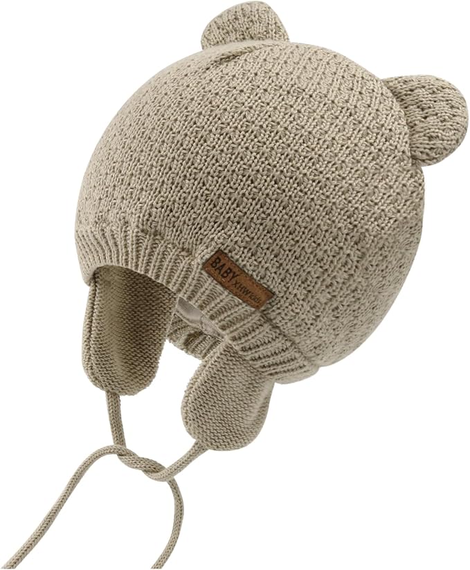 XIAOHAWANG Baby Hat Cute Bear Toddler Earflap Beanie Warm by XIAOHAWANG