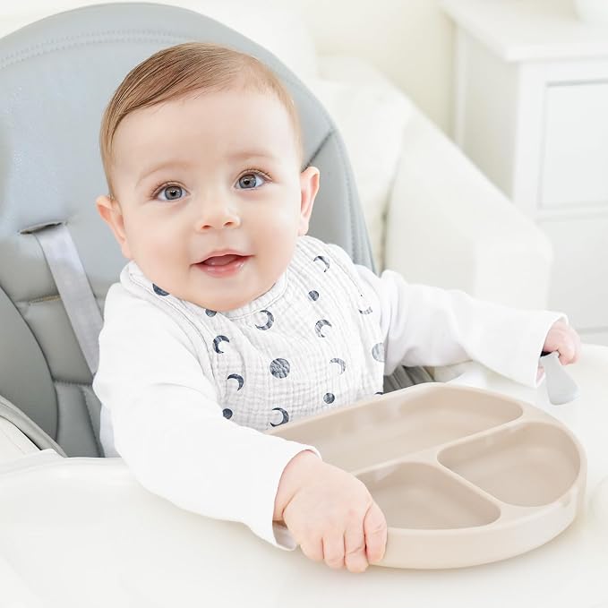 100% Cotton Muslin Baby Bibs 10-Pack Baby Drool Bibs - Image 3