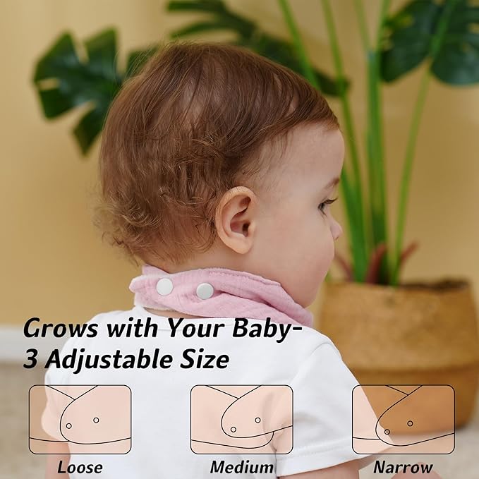 Muslin Baby Bibs Baby Drool Bandana Bibs - Image 3