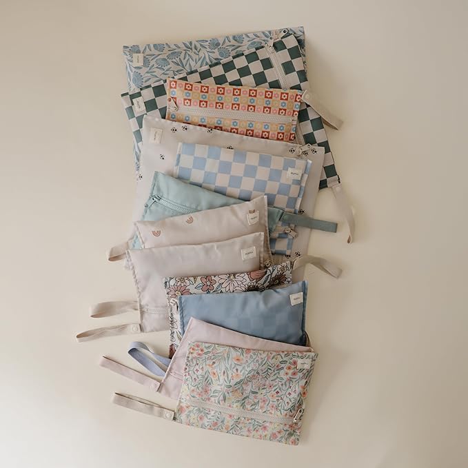 mushie Water Resistant Wet Bags | Large & Small Reusable Storage Bag - Image 8