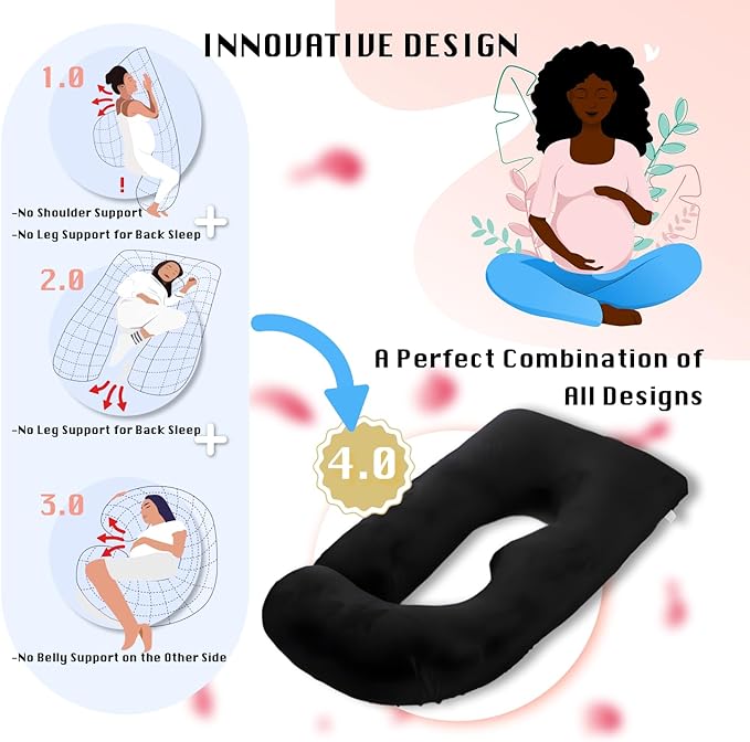 Pregnancy Pillow, Full Body Maternity Pillow 57 inch, - Image 3