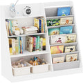 White Kids Bookshelf Wood Toy Storage Organizer Cabinet Children Bookcase by HedoAjim