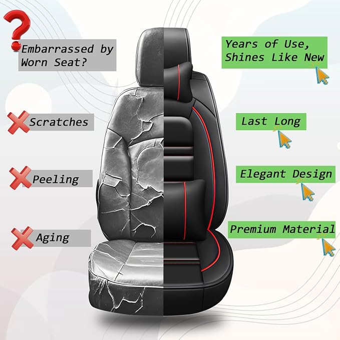 Car Seat Covers for Scion xb 2004-2015 | 5-Seats Seat Covers, Waterproof Seat - Image 8