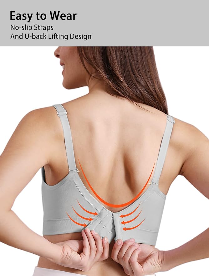 iloveSIA Nursing Bras for Mom Breastfeeding, Seamless Supportive Sleep Bra for - Image 5