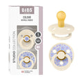 BIBS Pacifiers - Studio 2 Pack | Round Nipple Baby Pacifier | BPA Free Natural by BIBS