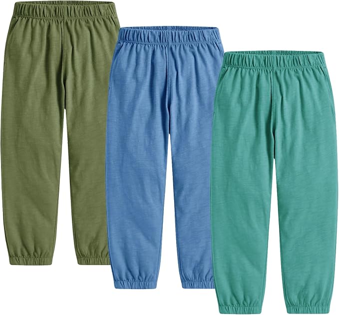 Toddler Boys Pants 3 Pack Soft Cotton Long Bloomers Kids Summer Fall Boy Casual by WATOCHE