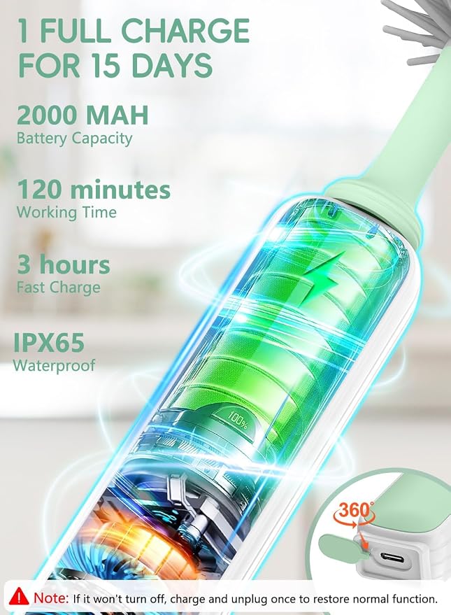 Electric Baby Bottle Brush Cleaner, Baby Travel Bottle Cleaner Kit- 2000mAh - Image 6