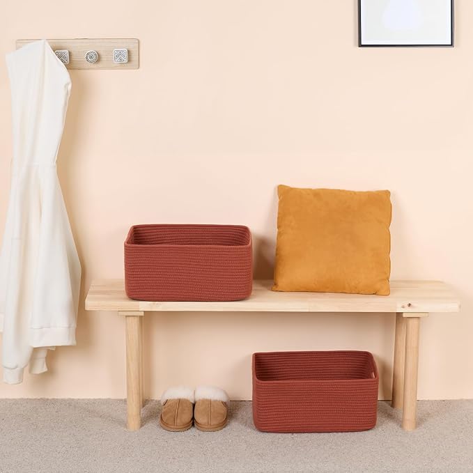 Large Storage Baskets for Shelves, Closet Organizers Bins for Clothes Blanket - Image 6