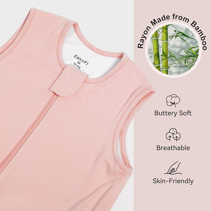 Rayon Made From Bamboo Sleep Sack 6-12 Months 0.5 Tog Ultra Soft Summer Toddler - Image 2