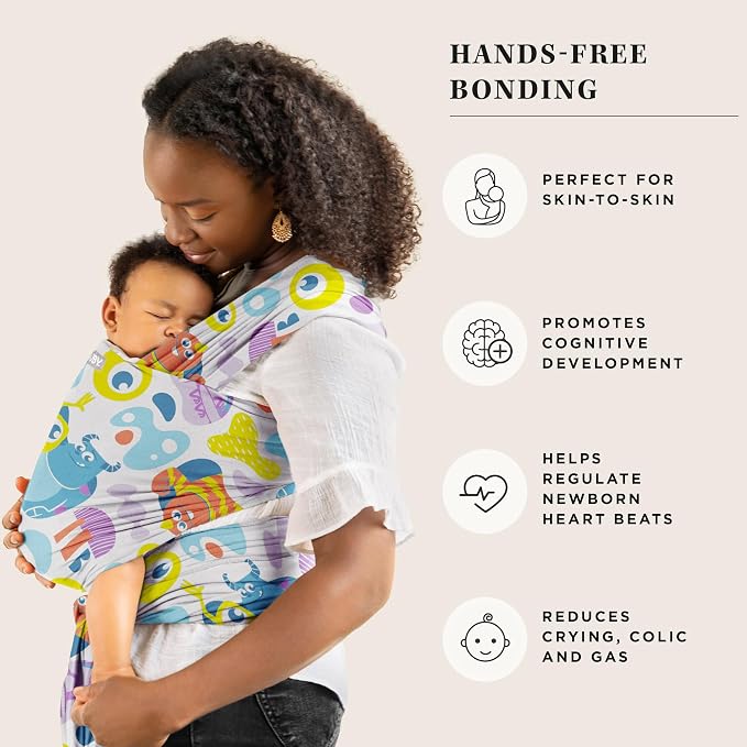 Moby Baby Wrap Carrier Featherknit - Image 3
