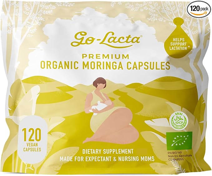 Go-Lacta® 100% Organic Moringa Capsules by Go-Lacta%C2%AE