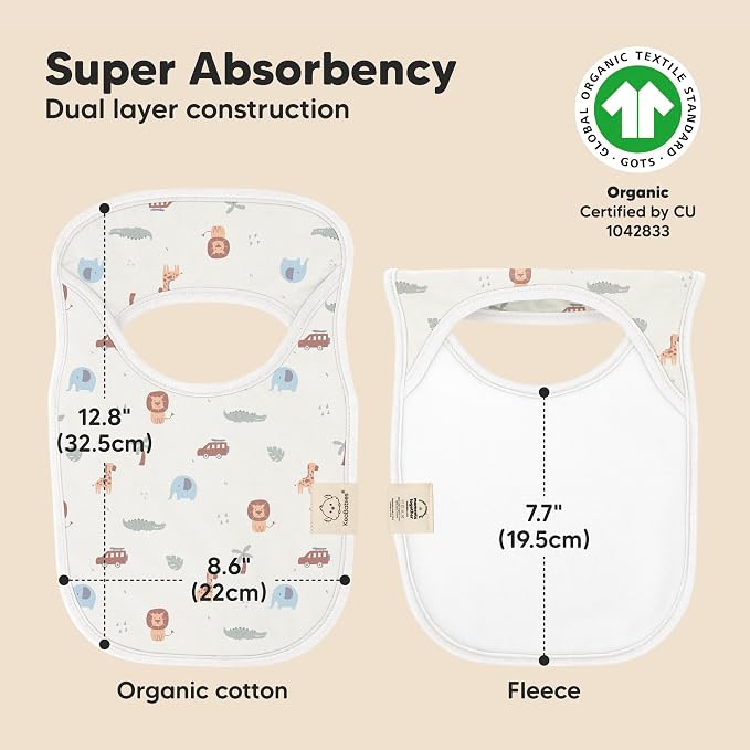 8-Pack Baby Bibs for Boys, Girls - Image 3