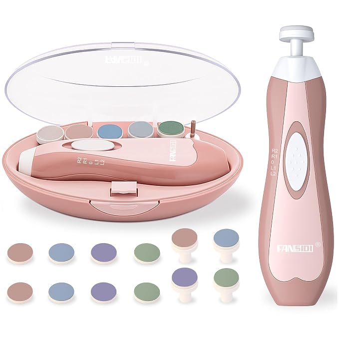 Fansidi Baby Nail Trimmer Electric – Limited Blush Petal Pink, Gentle Baby Nail by FANSIDI