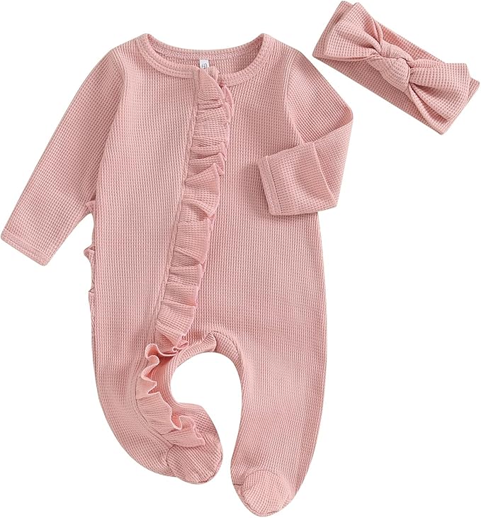 CIYCUIT Baby Girls Cactus Footies Newborn Zip Up Onesie Romper by CIYCUIT