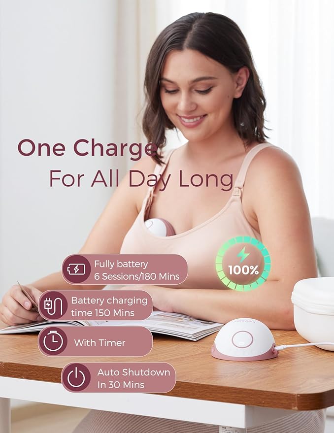 Momcozy Breast Pump Hands Free Mobile Style | M6, Wearable Breastfeeding Pump - Image 2