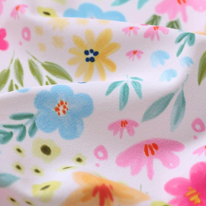 Infant Baby Girl Swimsuit One-Piece Long Sleeve Rash Guard - Image 7