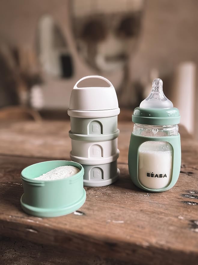 BEABA 2-in-1 Glass Baby Bottle to Glass Transition Sippy Cup, Spill Proof Sippy - Image 5