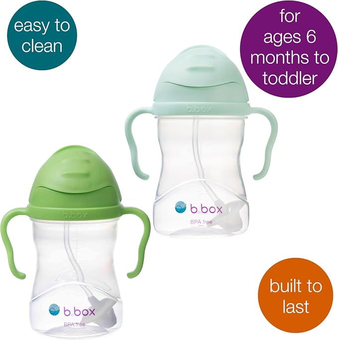 b.box Sippy Cup with Weighted Straw. Leak Proof, Easy Grip. BPA Free & - Image 3
