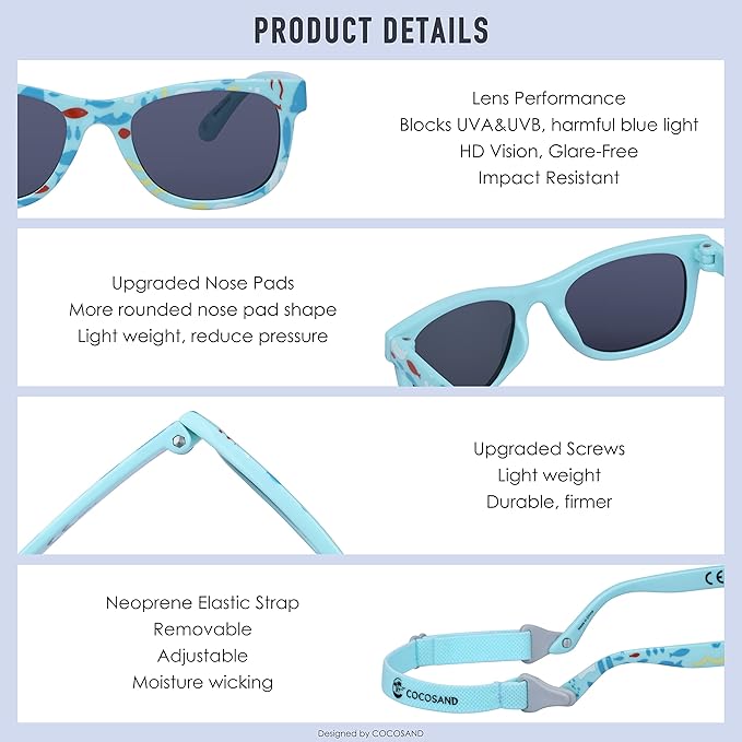 COCOSAND Flexible Baby Sunglasses - Image 4