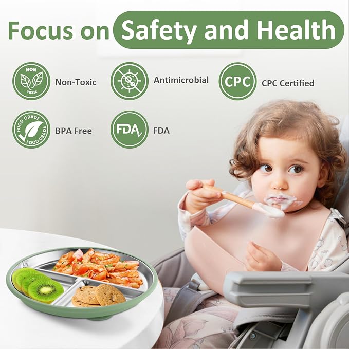 Stainless Steel Toddler Plate - Image 6