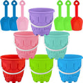 Chivao 6 Pack 7 Inch Beach Sand Buckets and Shovels Sets Castle Model Sand by Chivao