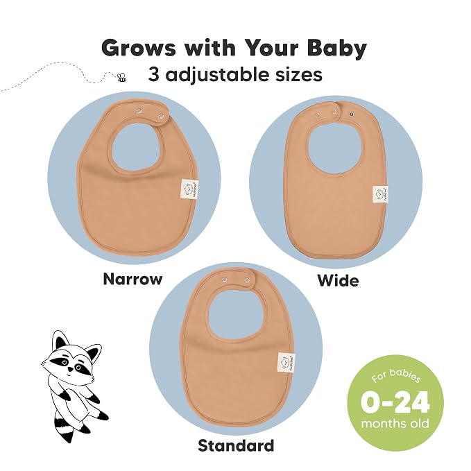 8-Pack Organic Baby Bibs for Boys, Girls - Image 4