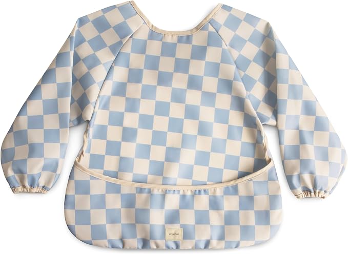 mushie Long Sleeve Baby Bib | Water Resistant Adjustable Fit by mushie
