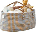 BEBE BASK Premium Light Blue Baby Diaper Caddy Organizer -Handmade by BEBEBASK%C2%AE