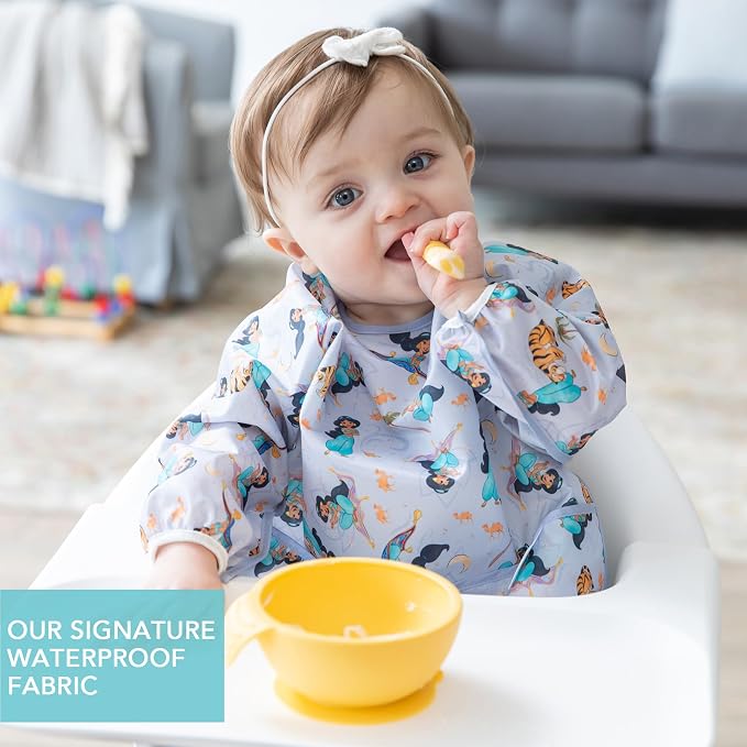 Bumkins Disney Sleeved Bib for Girl or Boy, Baby and Toddler for 6-24 Mos - Image 3