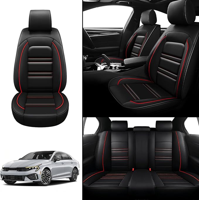 Seat Covers for kia k5 2021-2025 | 5-Seats Leather Seat Covers - Image 2