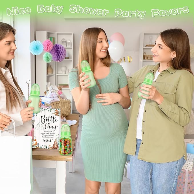 TrelaCo Bottle Chug Baby Shower Game 20 Pcs Baby Bottles Shower Favor - Image 5