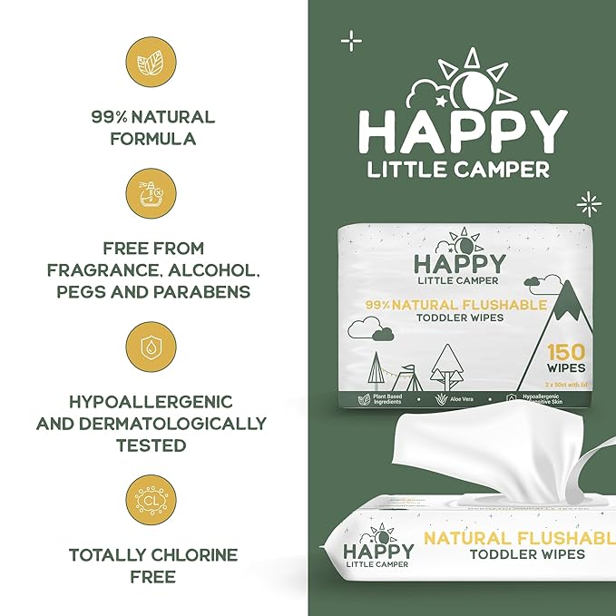 Happy Little Camper Ultra-Absorbent Super Saver Baby Diapers Size 3 - Image 6
