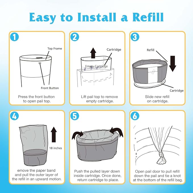 10 Pack Diaper Pail Refill Bags Compatible - Image 6