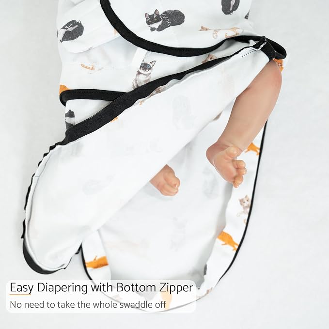 LollyBanks Baby Swaddles, 100% Organic Cotton Swaddle - Image 4