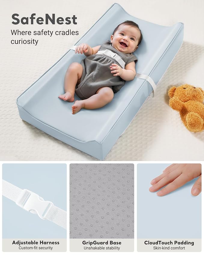 Vegan Leather Waterproof Baby Changing Pad - Image 4