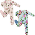 HAPIU Rayon from Bamboo Baby Footed Pajamas, 2 Way Zipper YKK, Footie by HAPIU