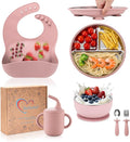 Toddler Plates and Bowls Set Stainless Steel by Unknown