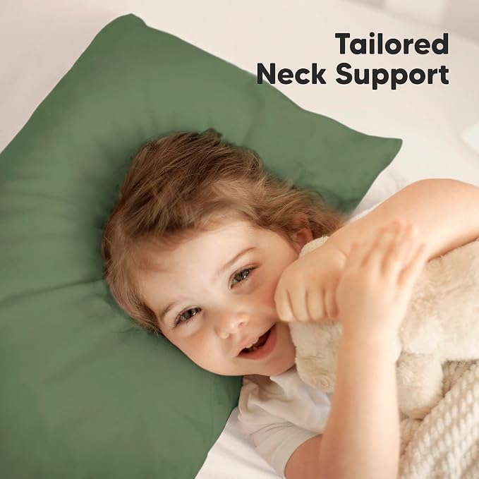 KeaBabies Toddler Pillow with Pillowcase, Jumbo 14X20 - Image 5