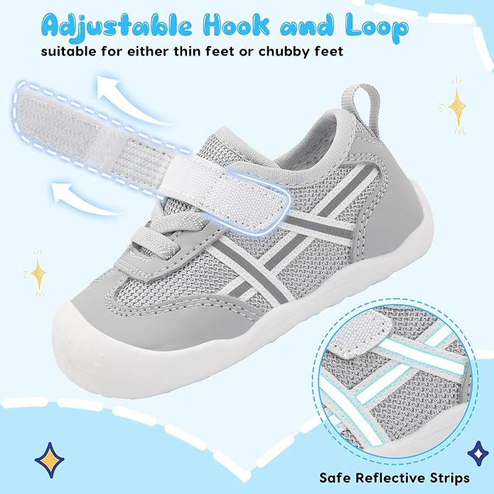 Scurtain Baby Shoes Boy Girl First Walking Shoe Infant Crib Breathable Sneakers - Image 4