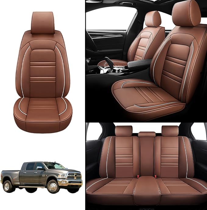 Seat Covers for Dodge ram 3500 2004-2011 | 5-Seats Leather Seat Covers - Image 2