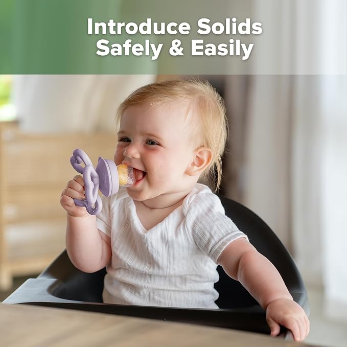Haakaa Clover Baby Fruit Feeder Teether & Mini Freezer Nibble Tray – BPA-Free - Image 2