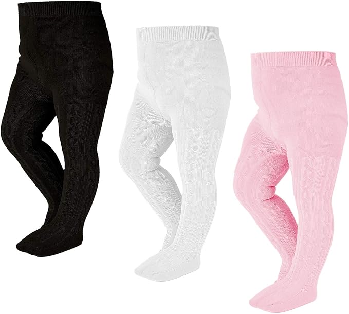 EPEIUS Baby Girl Tights Thick Cable Knit Leggings Stockings Cotton Pantyhose by EPEIUS